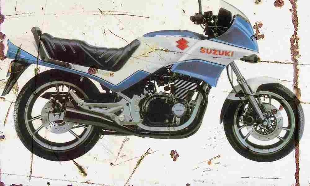 Suzuki GSX550ES 1983 Aged Vintage A4 Photo Print