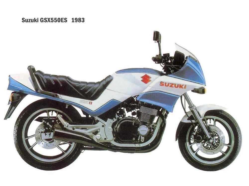 Suzuki GSX550ES 1983 motorbike A4 Photo Print