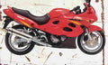 Suzuki GSX600F 1998 Aged Vintage A4 Photo Print