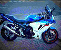 Suzuki GSX650F 2018 2 motorbike A4 Photo Print