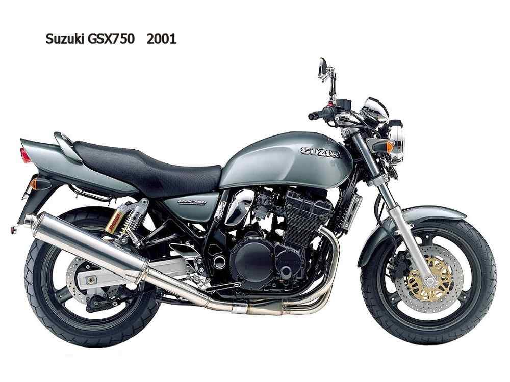 Suzuki GSX750 2001 motorbike A4 Photo Print