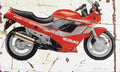 Suzuki GSX750F 1989 Aged Vintage A4 Photo Print