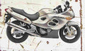Suzuki GSX750F 2001 Aged Vintage A4 Photo Print