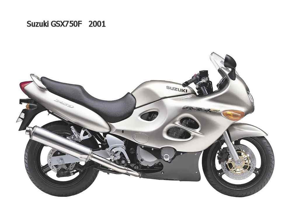 Suzuki GSX750F 2001 motorbike A4 Photo Print