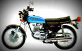 Suzuki GT 185 1975 3 motorbike A4 Photo Print