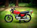 Suzuki GT 185 1975 6 motorbike A4 Photo Print