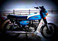 Suzuki GT 250 1973 5 motorbike A4 Photo Print
