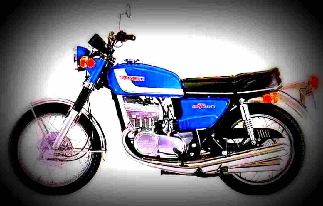 Suzuki GT 380 1973 6 motorbike A4 Photo Print