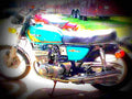 Suzuki GT 550 1974 1 motorbike A4 Photo Print