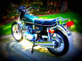 Suzuki GT 550 1976 4 motorbike A4 Photo Print