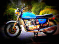 Suzuki GT 750 1974 3 motorbike A4 Photo Print