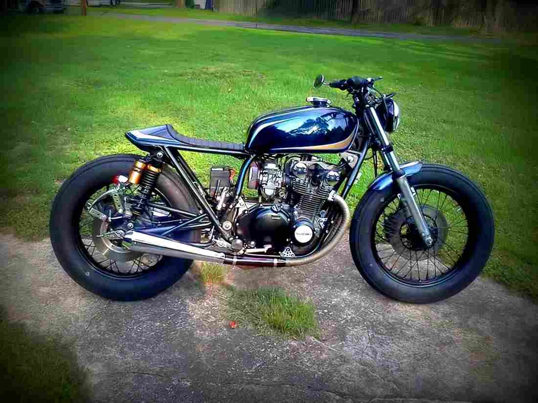 Suzuki GT 750 1977 5 motorbike A4 Photo Print