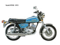 Suzuki GT250 1973 motorbike A4 Photo Print