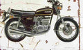 Suzuki GT380 1972 Aged Vintage A4 Photo Print