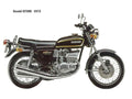 Suzuki GT380 1972 motorbike A4 Photo Print