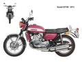 Suzuki GT750 1971 motorbike A4 Photo Print