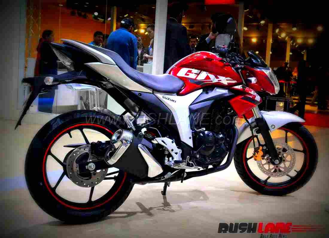 Suzuki Gixxer 2018 3 motorbike A4 Photo Print