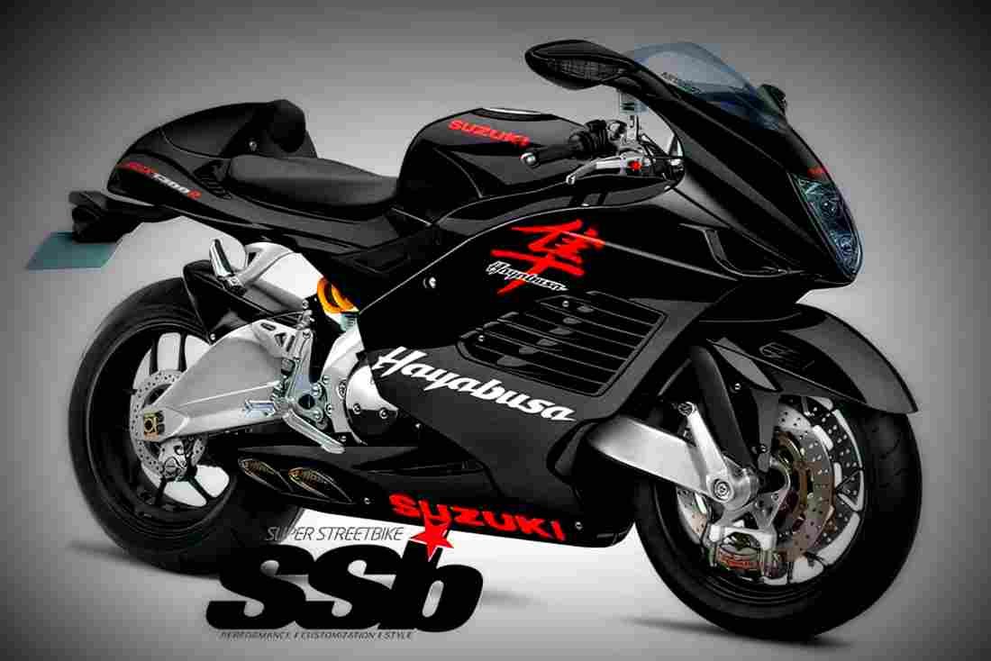 Suzuki Hayabusa 2018 2 motorbike A4 Photo Print