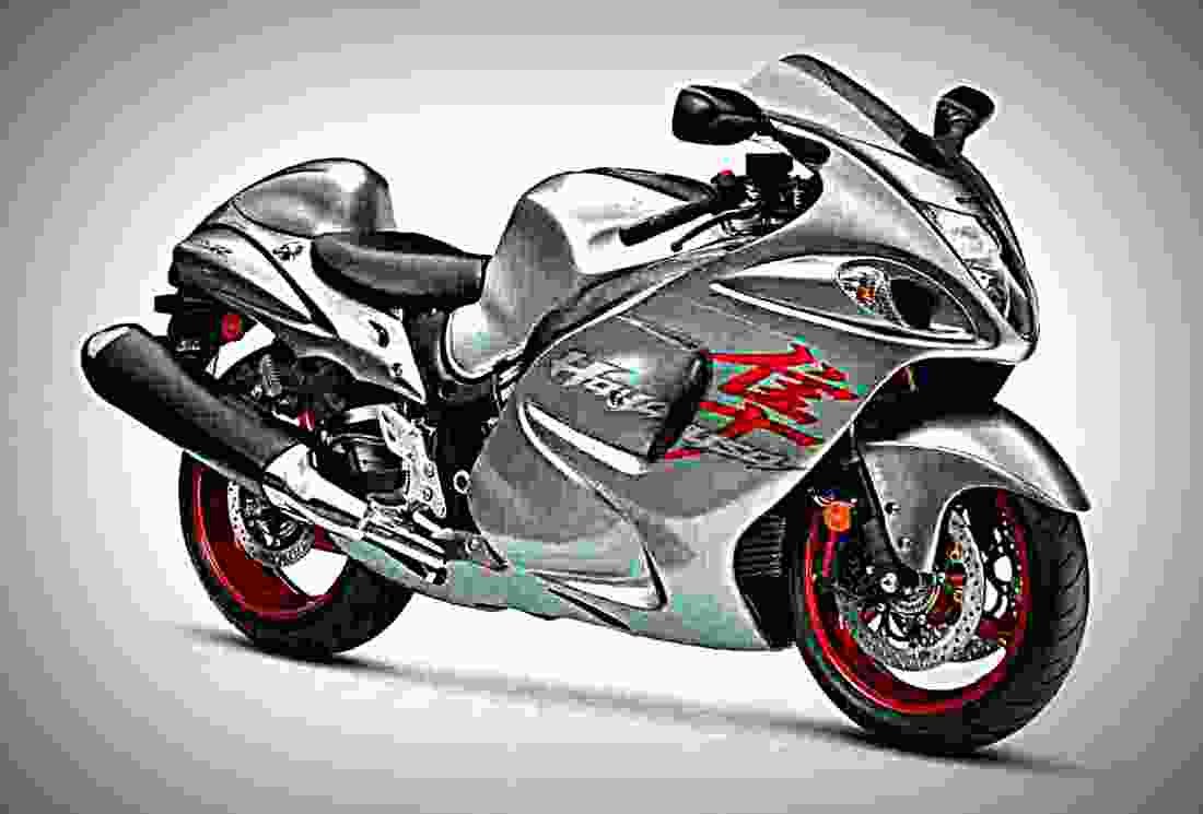 Suzuki Hayabusa 2019 2 motorbike A4 Photo Print