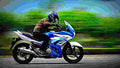 Suzuki Inazuma 250F 2017 2 motorbike A4 Photo Print