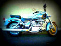 Suzuki Intruder 125 2009 1 motorbike A4 Photo Print