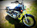 Suzuki Intruder 125 2009 6 motorbike A4 Photo Print