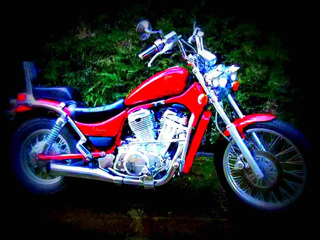 Suzuki Intruder 400 1994 4 motorbike A4 Photo Print