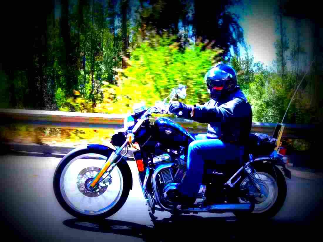 Suzuki Intruder 400 1994 5 motorbike A4 Photo Print
