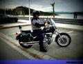 Suzuki Intruder LC 250 2002 2 motorbike A4 Photo Print