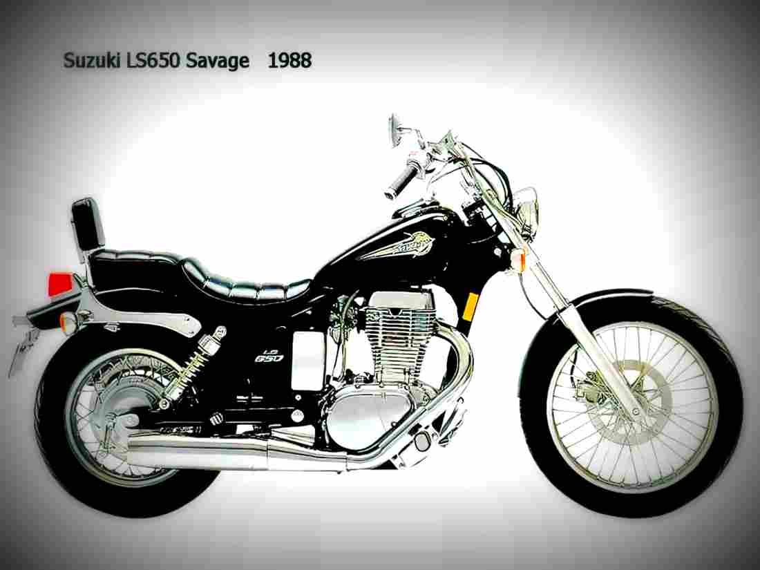 Suzuki LS 650 Savage 1991 4 motorbike A4 Photo Print