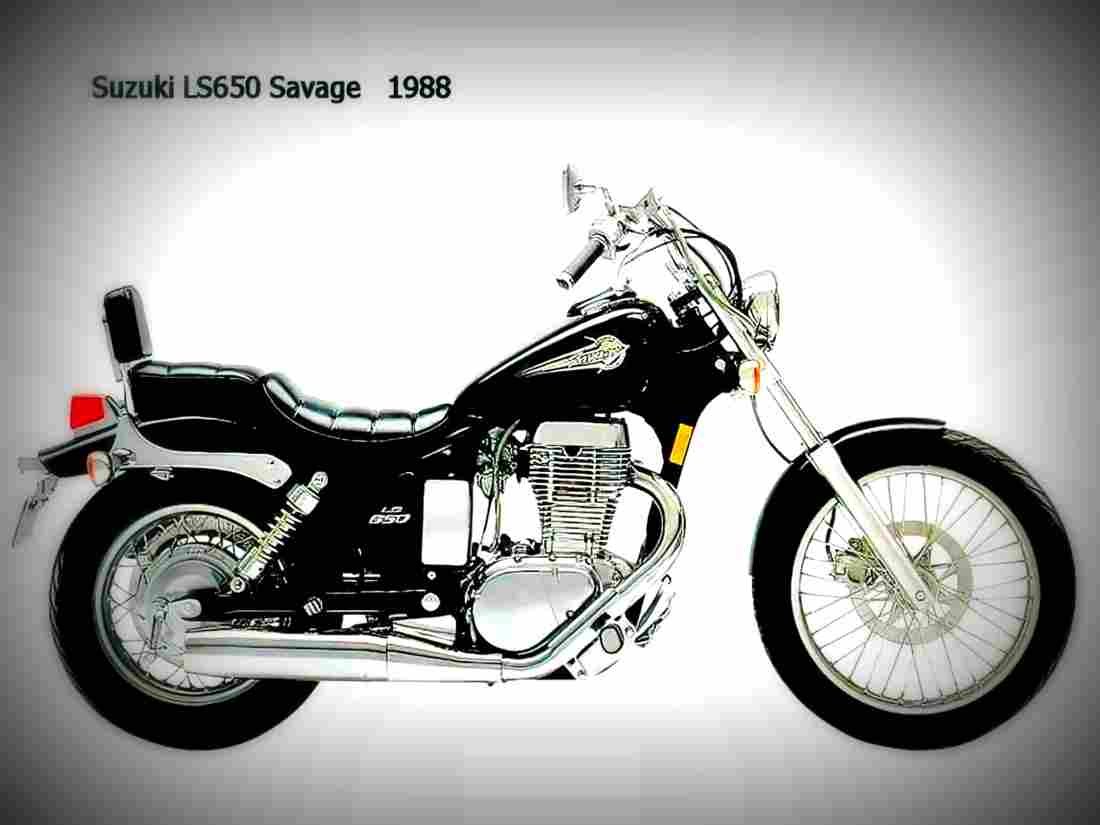 Suzuki LS 650 Savage 1993 3 motorbike A4 Photo Print