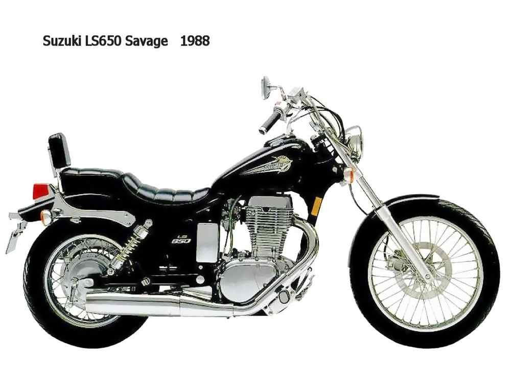 Suzuki LS650 Savage 1988 motorbike A4 Photo Print