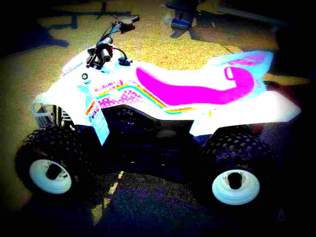 Suzuki LT Z50 50cc 1 motorbike A4 Photo Print