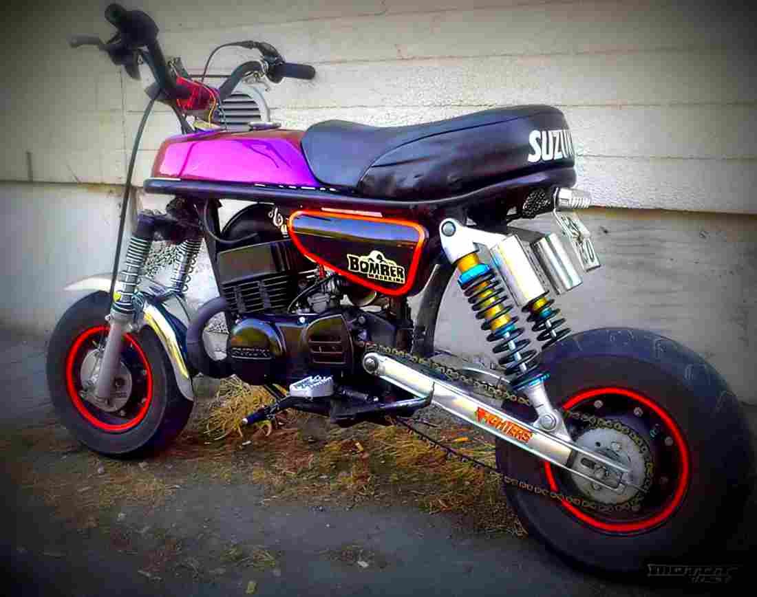 Suzuki PV 50 PV 50 1 motorbike A4 Photo Print