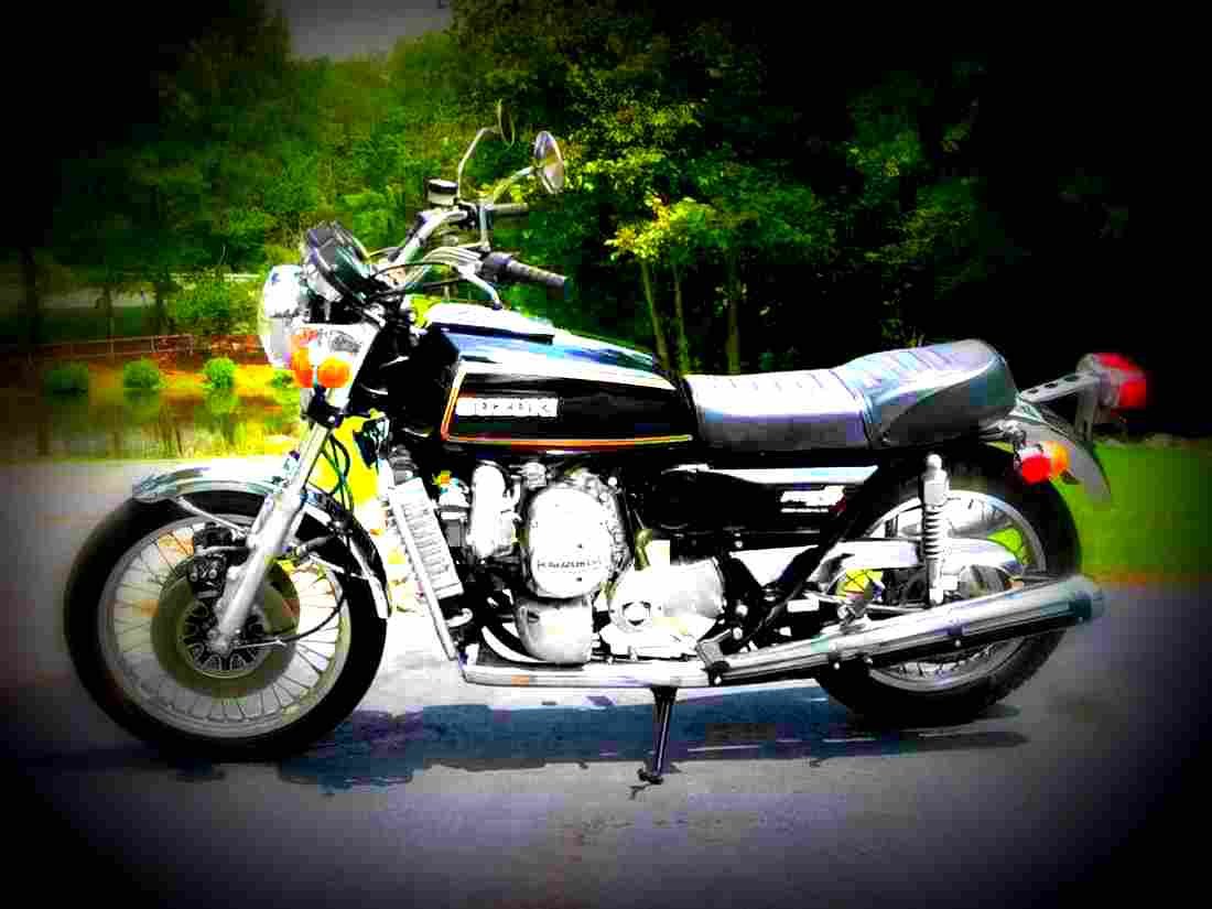 Suzuki RE 5 Rotary 1975 5 motorbike A4 Photo Print