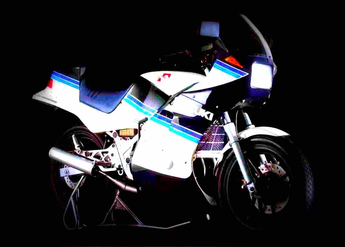 Suzuki RG 250 W 1984 2 motorbike A4 Photo Print