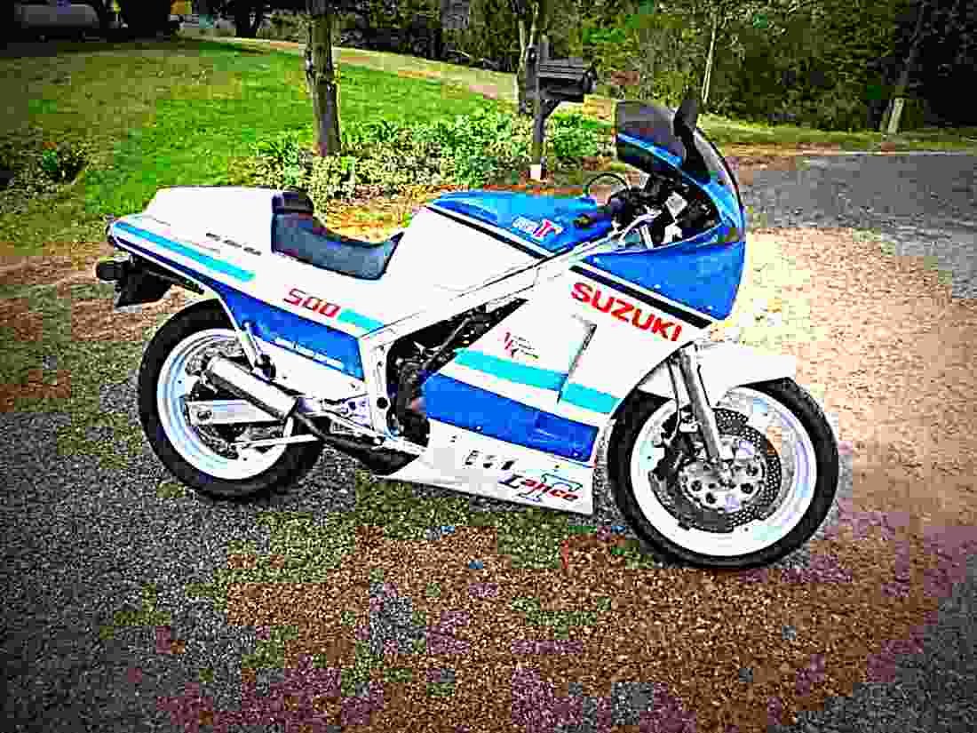 Suzuki RG 500 Gamma 1988 2 motorbike A4 Photo Print