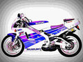Suzuki RGV 250 Gamma 1991 3 motorbike A4 Photo Print