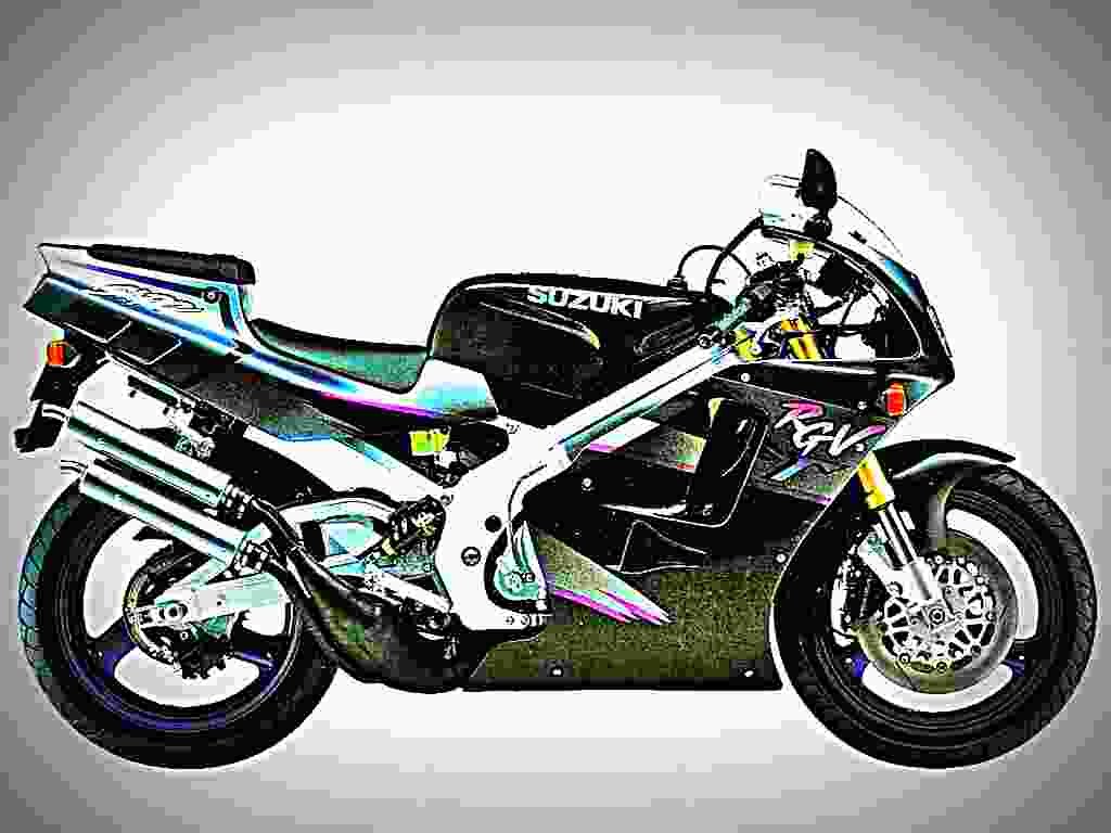 Suzuki RGV 250 Gamma 1992 1 motorbike A4 Photo Print
