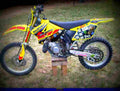 Suzuki RM 125 2002 3 motorbike A4 Photo Print