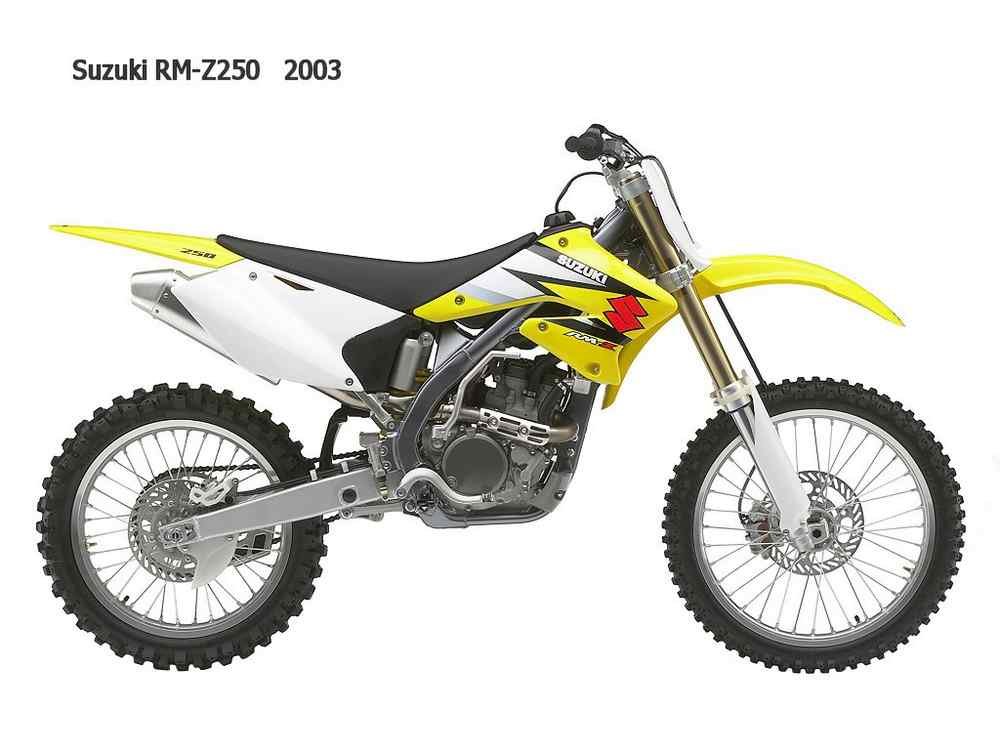 Suzuki RMZ250 2003 motorbike A4 Photo Print