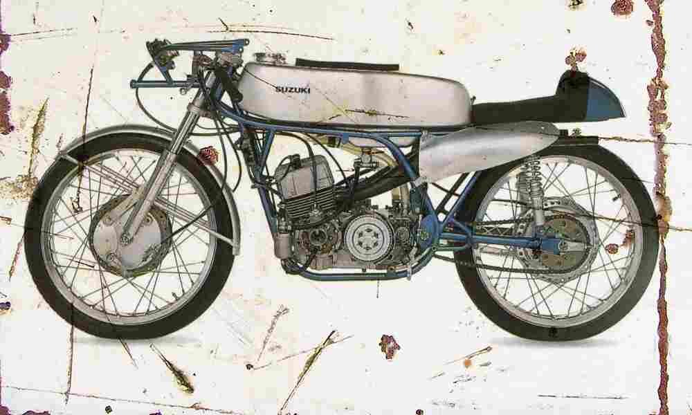 Suzuki RT63 125 1963 Aged Vintage A4 Photo Print