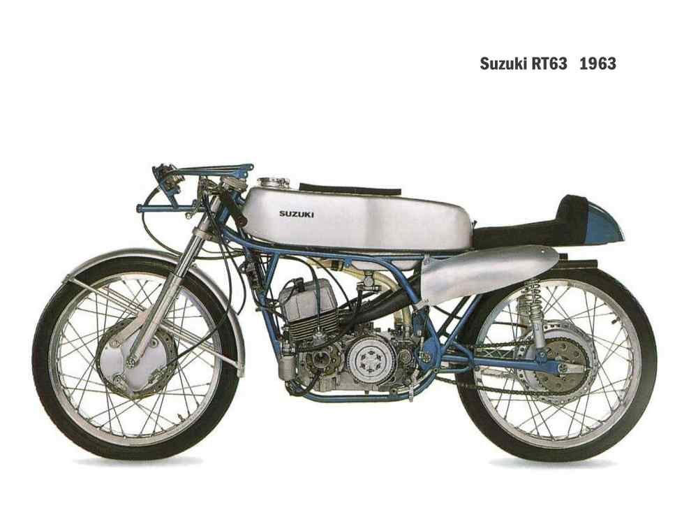 Suzuki RT63 125 1963 motorbike A4 Photo Print