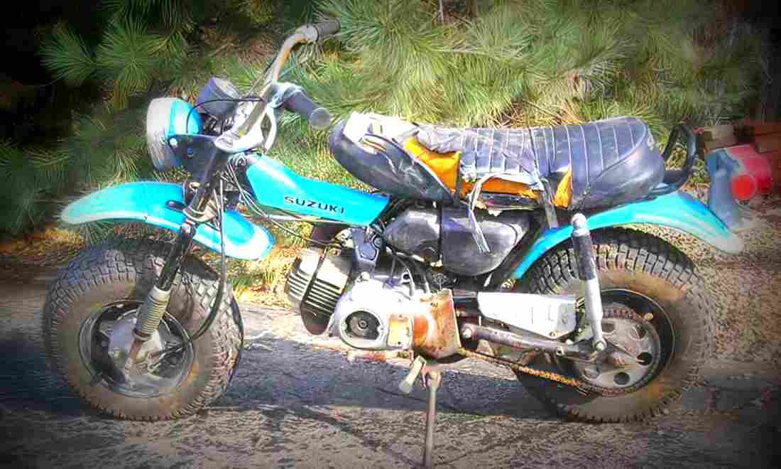 Suzuki RV 90 1979 3 motorbike A4 Photo Print