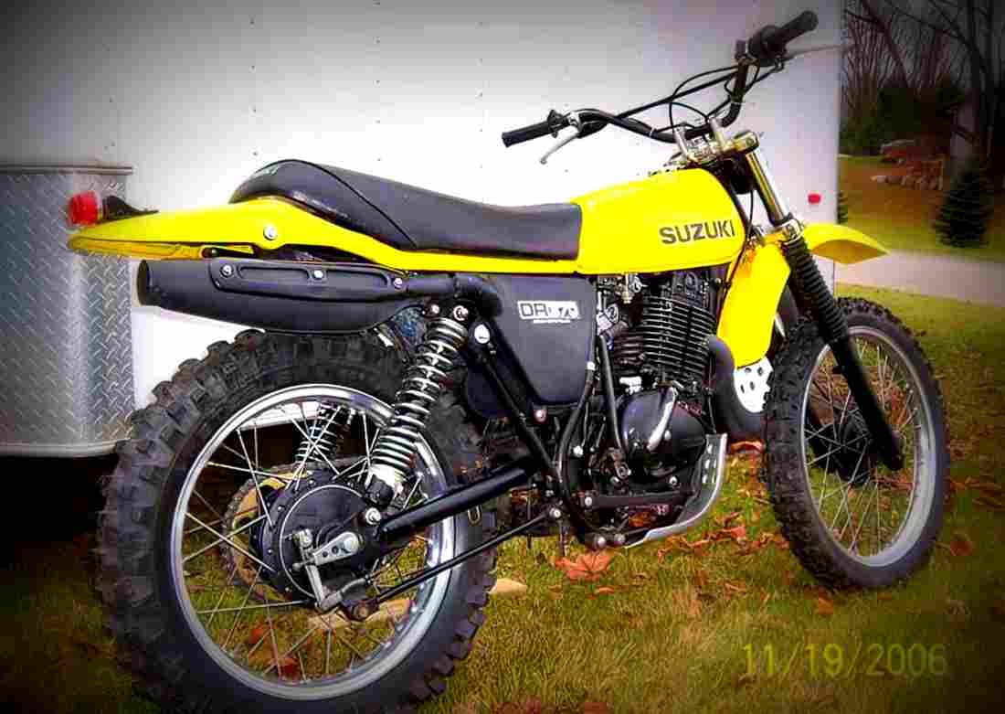 Suzuki SR 370 1981 2 motorbike A4 Photo Print