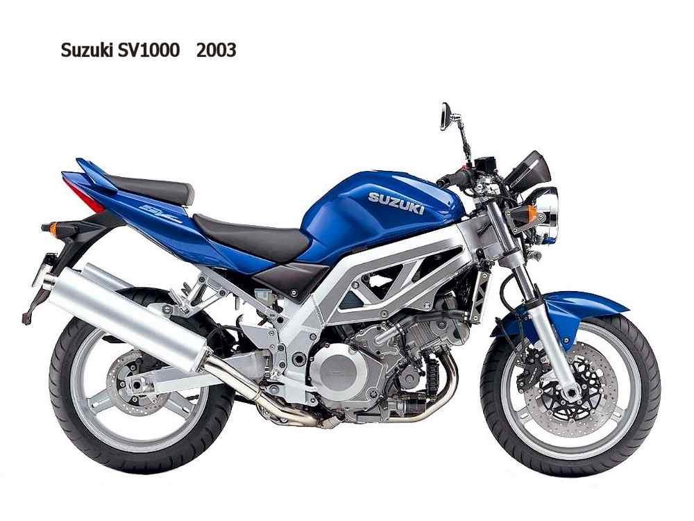 Suzuki SV1000 2003 motorbike A4 Photo Print