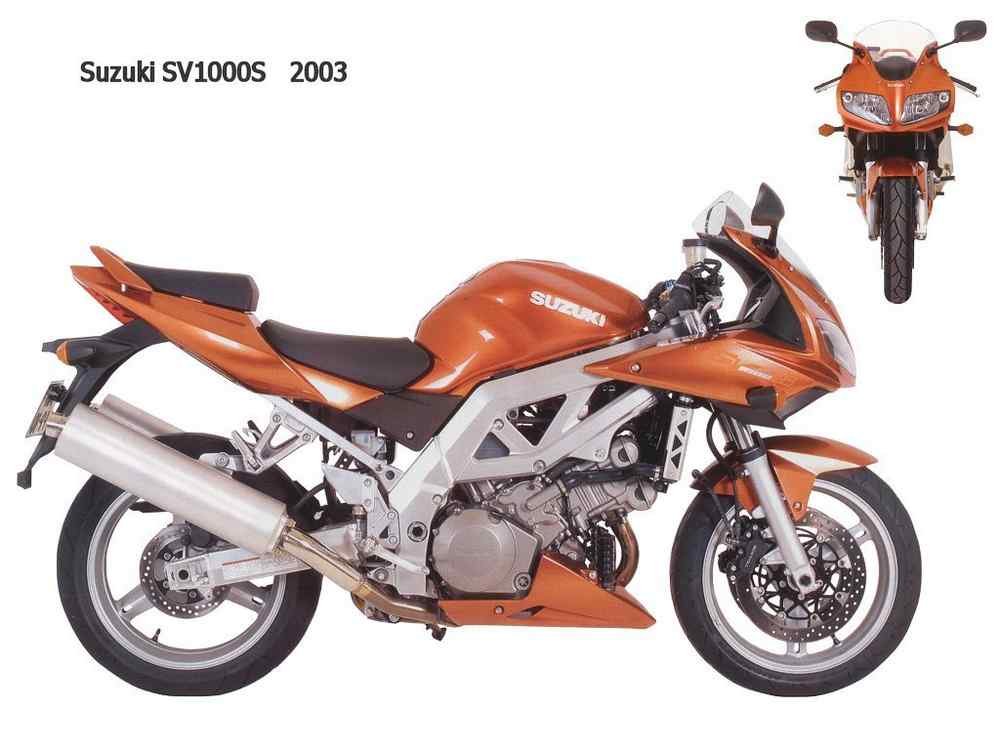 Suzuki SV1000S 2003 motorbike A4 Photo Print