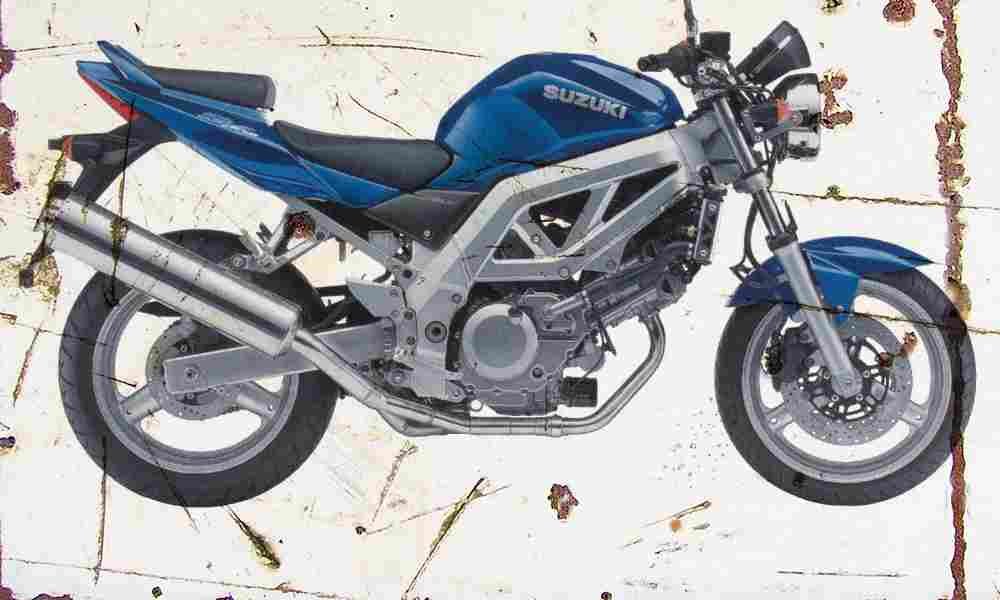 Suzuki SV650 2003 Aged Vintage A4 Photo Print