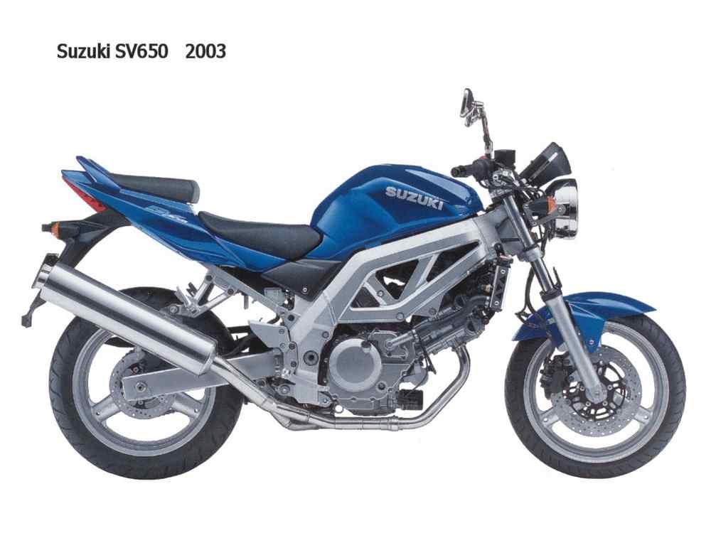 Suzuki SV650 2003 motorbike A4 Photo Print