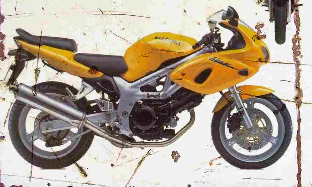 Suzuki SV650S 1999 Aged Vintage A4 Photo Print